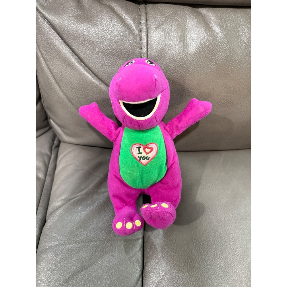 Barney The Dinosaur Plush Toy I Love You Heart Stuffed Animal 2011